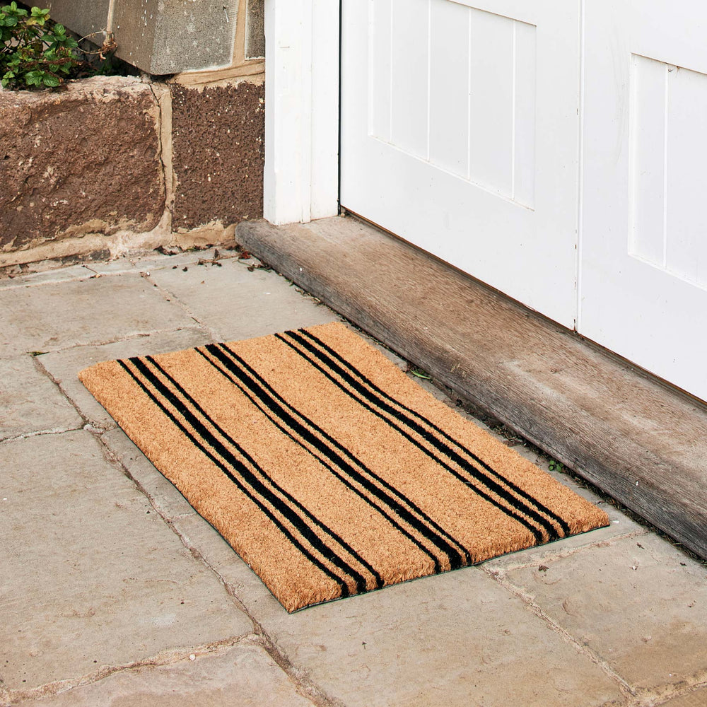 Ticking Stripe Doormat - Madras Link