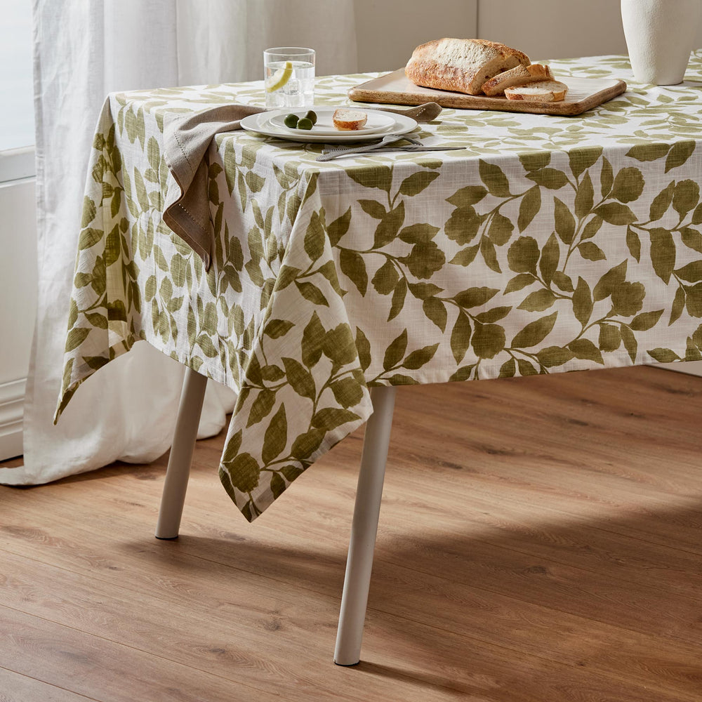 Riviera Green Tablecloth - Madras Link