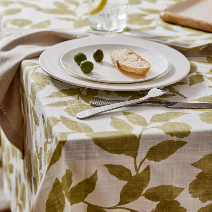 Riviera Green Tablecloth - Madras Link