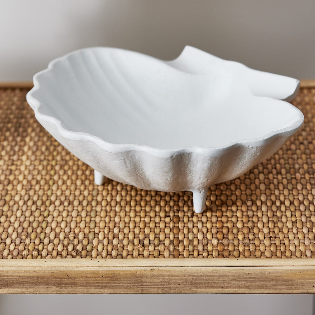 Scallop Shell Dish White - Large - Madras Link