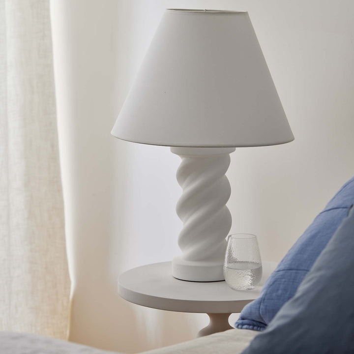 Adrienne White Table Lamp - Madras Link
