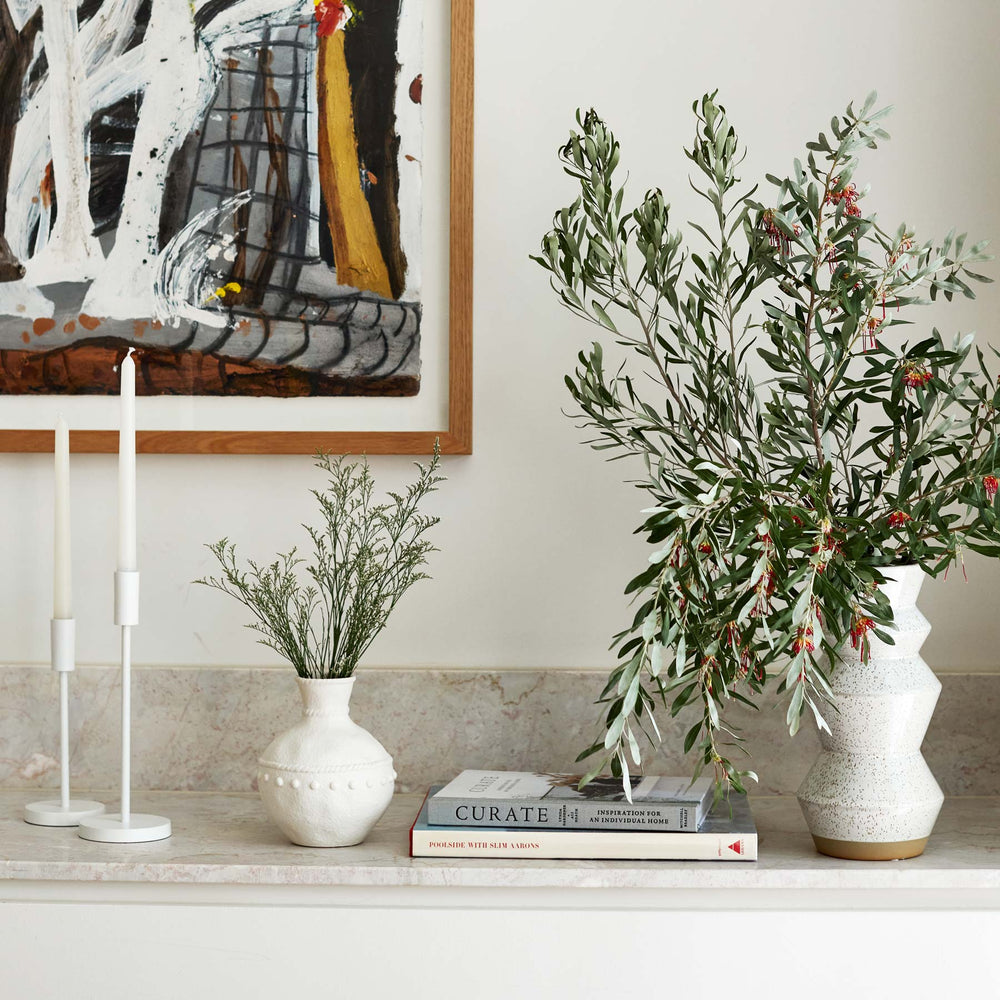 Candle Stand Large - White - Madras Link