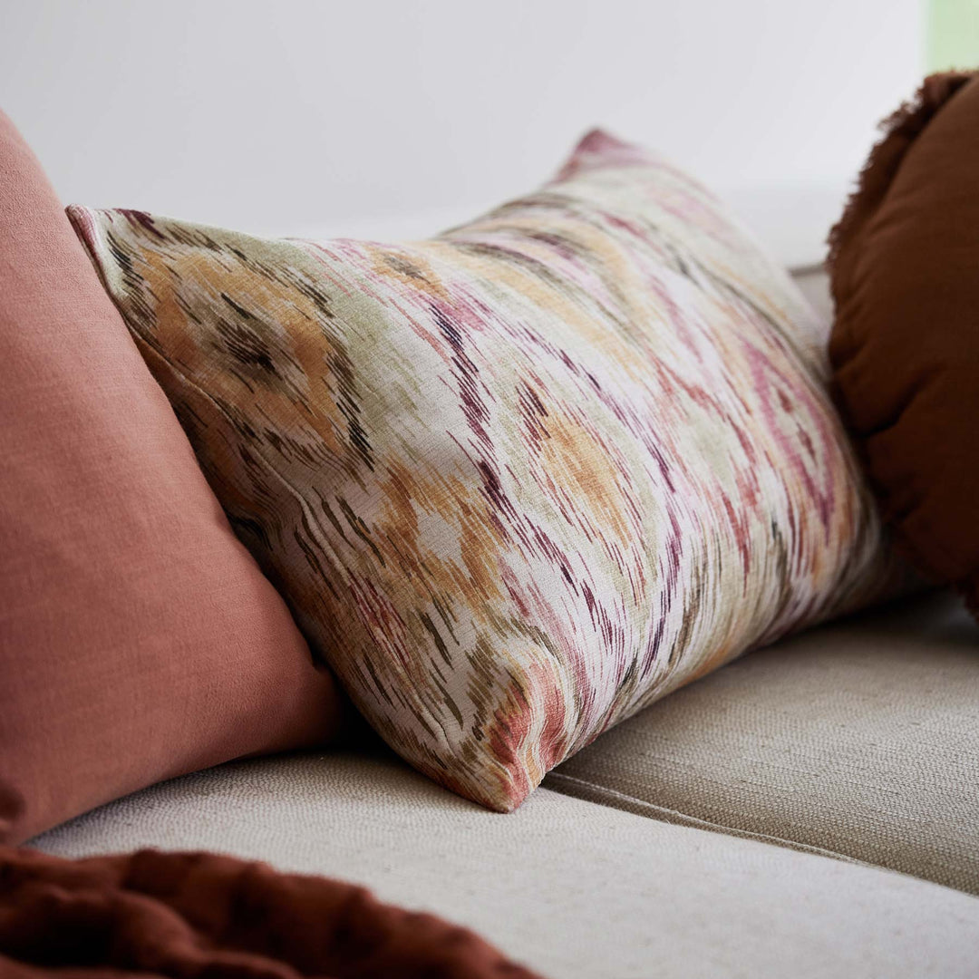 Ikat Lumbar Cushion - Madras Link