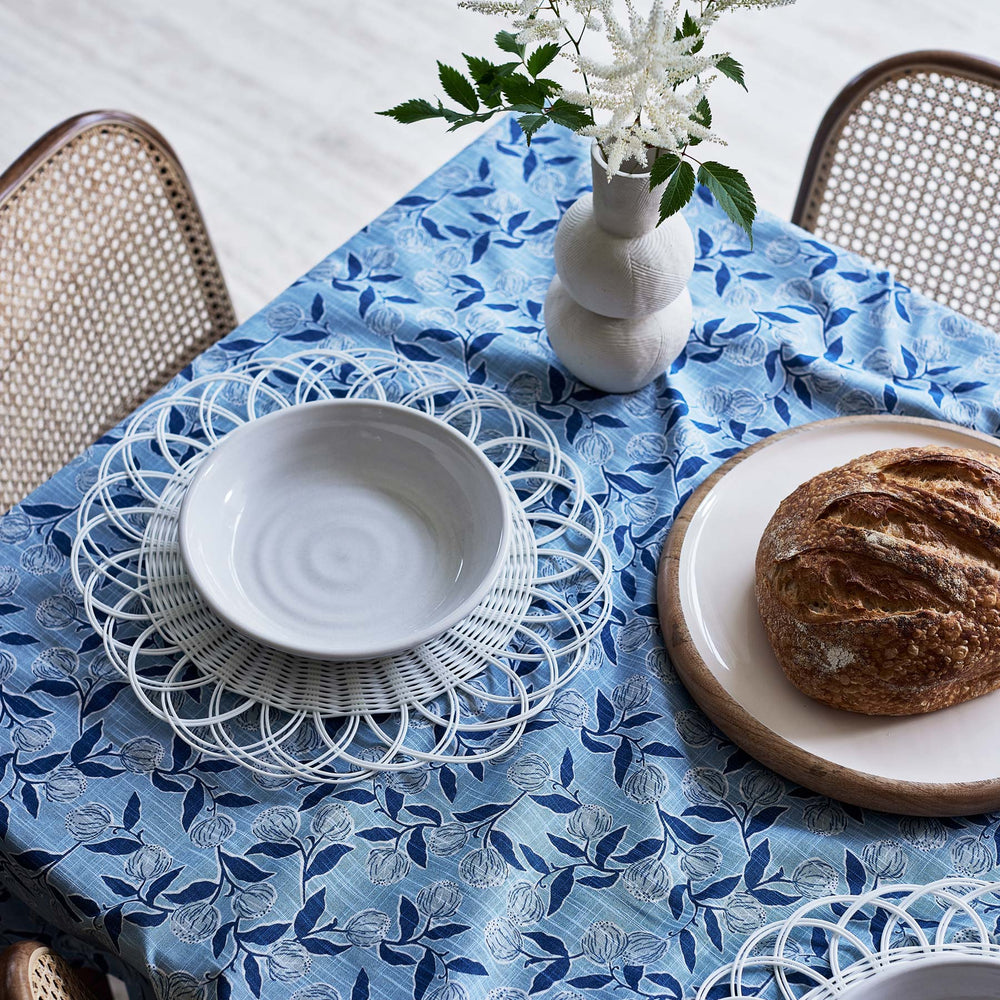 Layla Blue Tablecloth - Madras Link