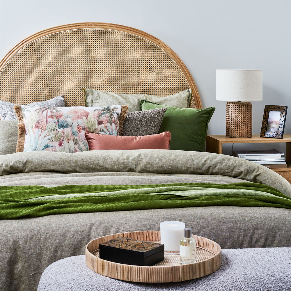 Nomad Fringed Lumbar Cushion - Madras Link