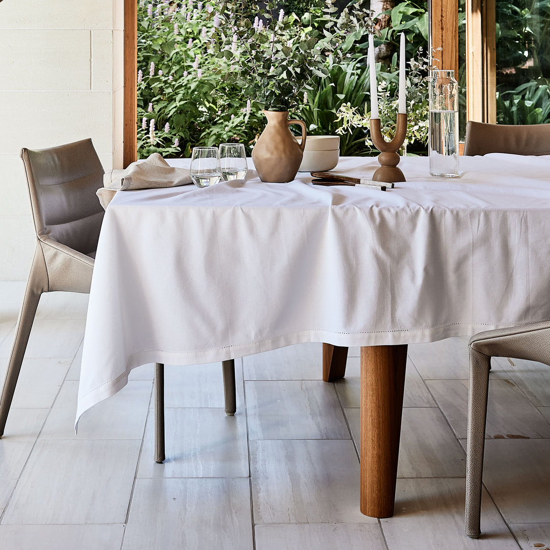 Jetty Tablecloth - White - Madras Link