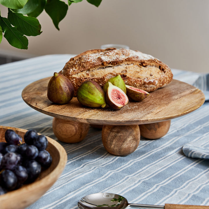 Angus Round Footed Platter - Madras Link
