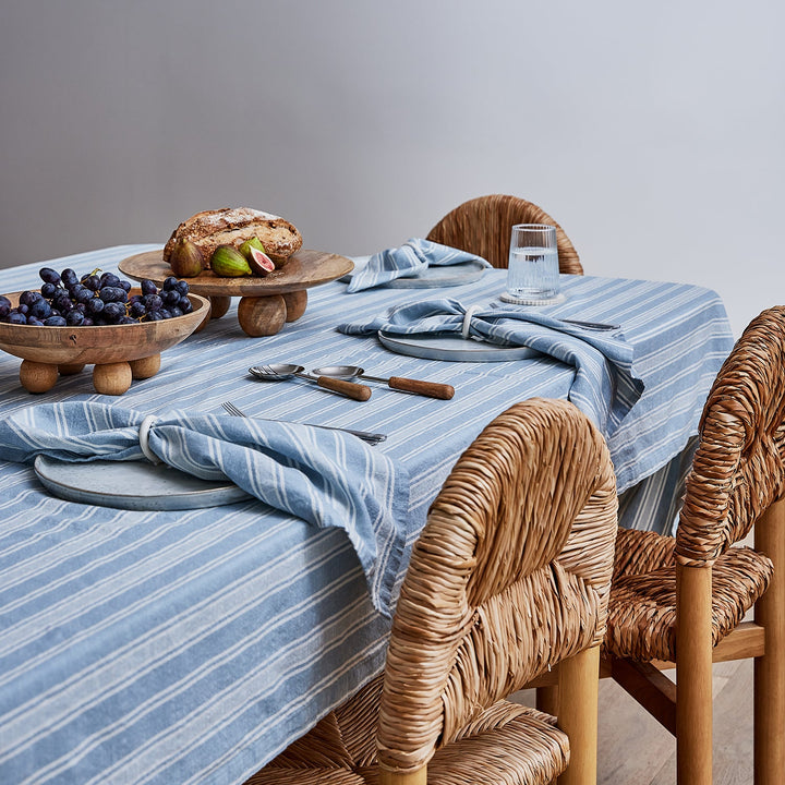 Swansea Light Blue Stripe Napkin - Set Of 4 - Madras Link