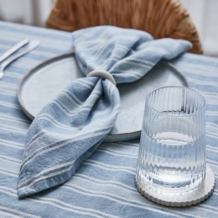 Swansea Light Blue Stripe Napkin - Set Of 4