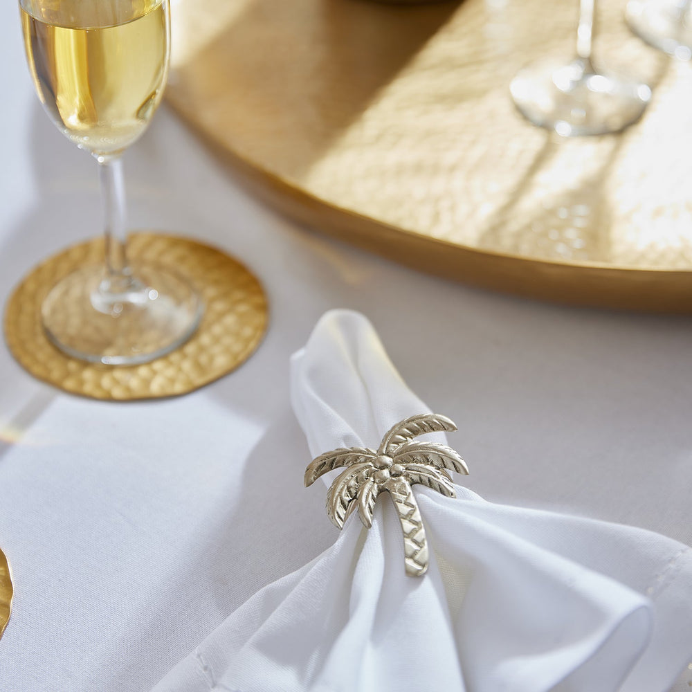 Palm Tree Brass Napkin Ring - Madras Link