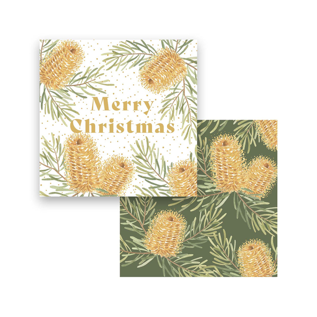 Banksia Christmas Card & Envelope - Set of 8 - Madras Link