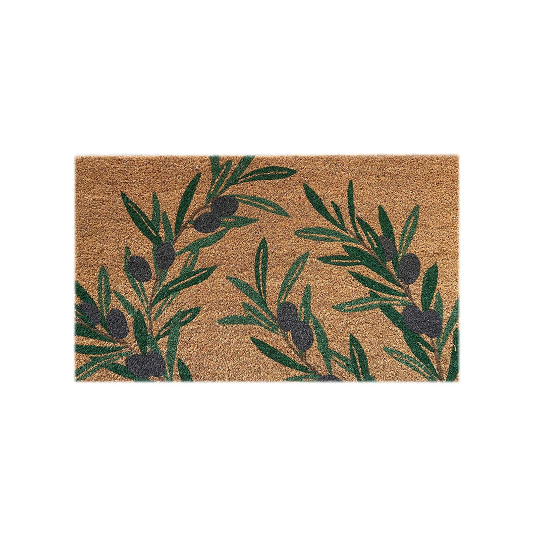 Olive Leaf Doormat - Madras Link