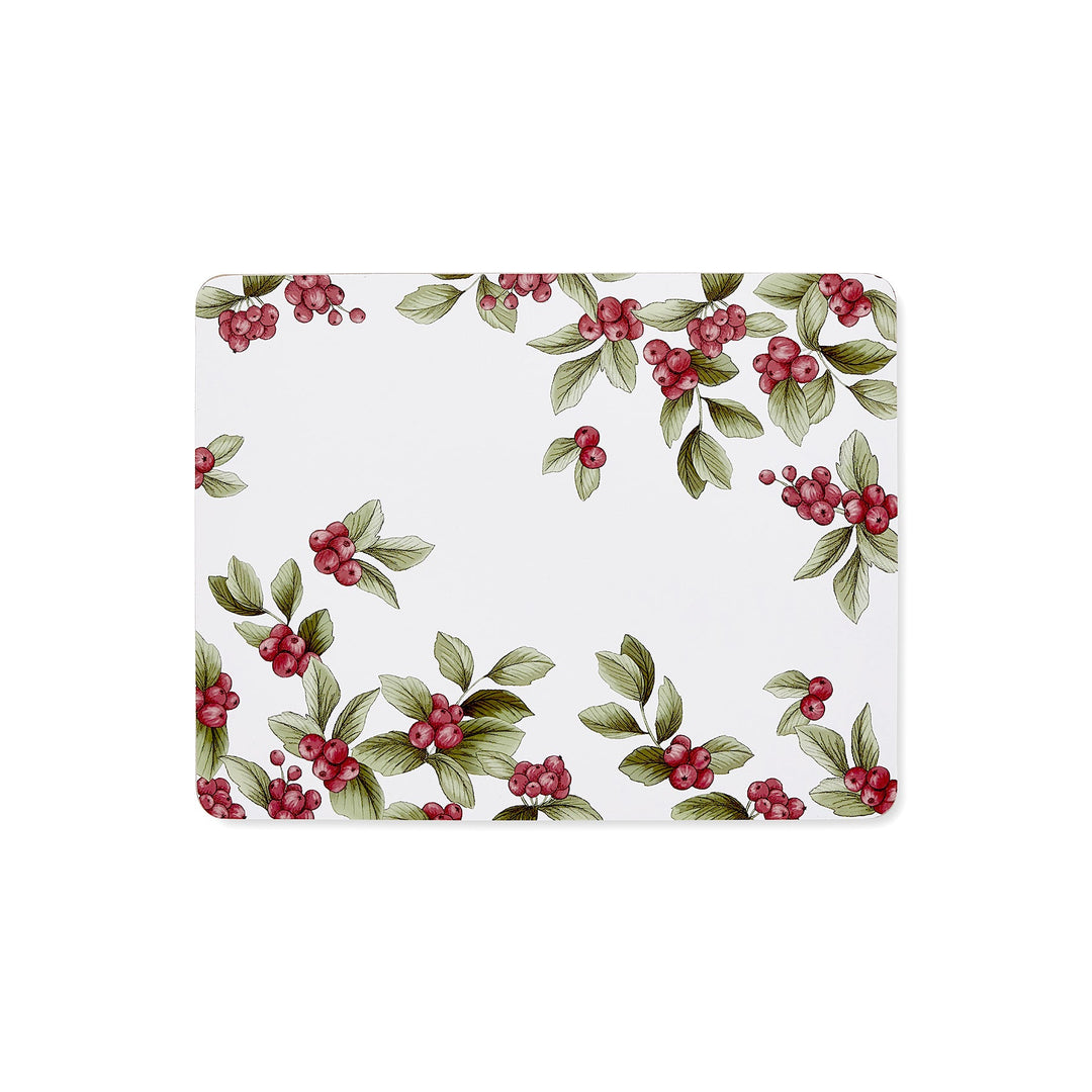 Noelle Red Rectangle Placemat - Set of 4